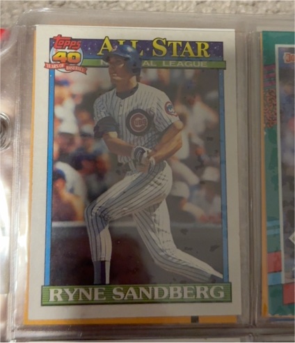 1991 Topps #398 Ryne Sandberg — front