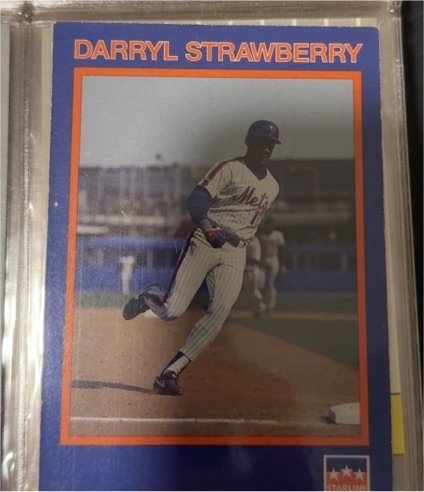 1990 Starline Long John Silver #13 Darryl Strawberry — front