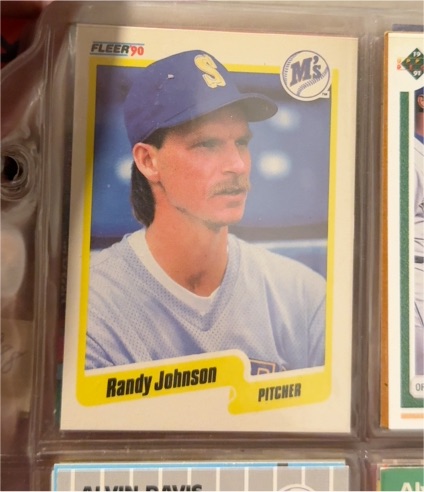 1990 Fleer #518 Randy Johnson — front