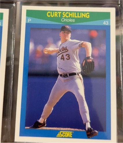 1990 Score #43 Curt Schilling — front