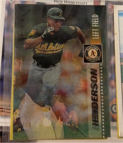 1995 Sportflix #4 Rickey Henderson — front
