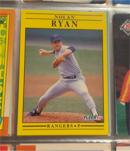 1991 Fleer #302 Nolan Ryan — front