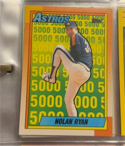 1990 Topps #4 Nolan Ryan — front
