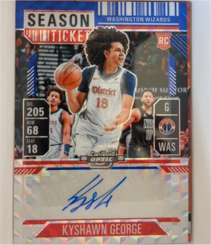 2024 Panini Contenders Optic Season Ticket #ST-18 Kyshawn George — front
