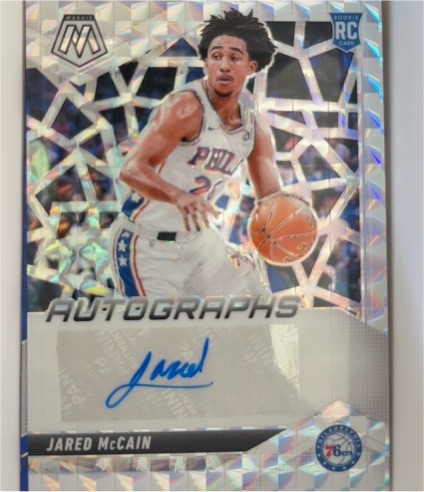 2023 Panini Mosaic #RC Jared McCain Autographs Rookie Card — front