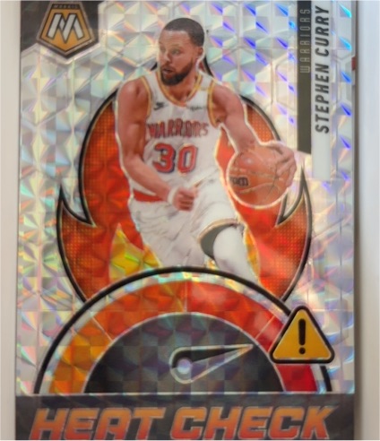 2024-25 Panini Mosaic Heat Check #Stephen Curry — front