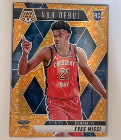 2024-25 Panini Mosaic #255 Yves Missi NBA Debut — front