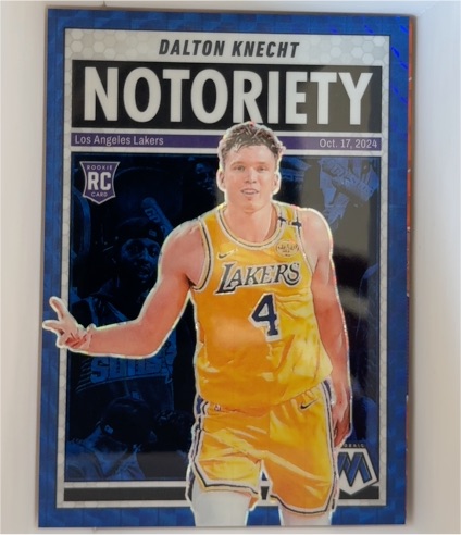 2024-25 Panini Mosaic #4 Dalton Knecht Notoriety Rookie Card — front