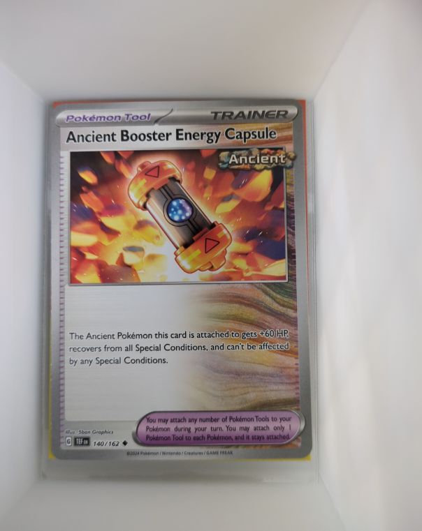 2023 Pokémon SV05: Temporal Forces #140 Ancient Booster Energy Capsule — front