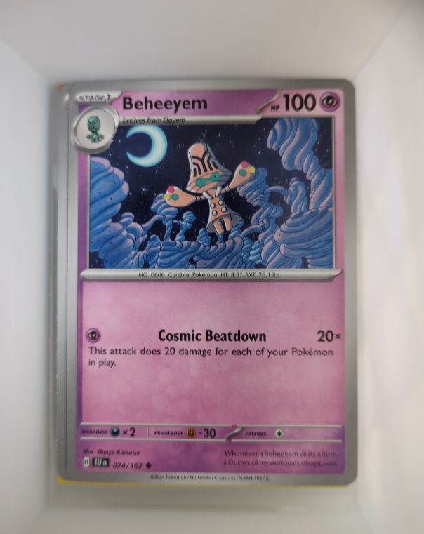 2024 Pokémon Scarlet & Violet Temporal Forces #074 Beheeyem — front