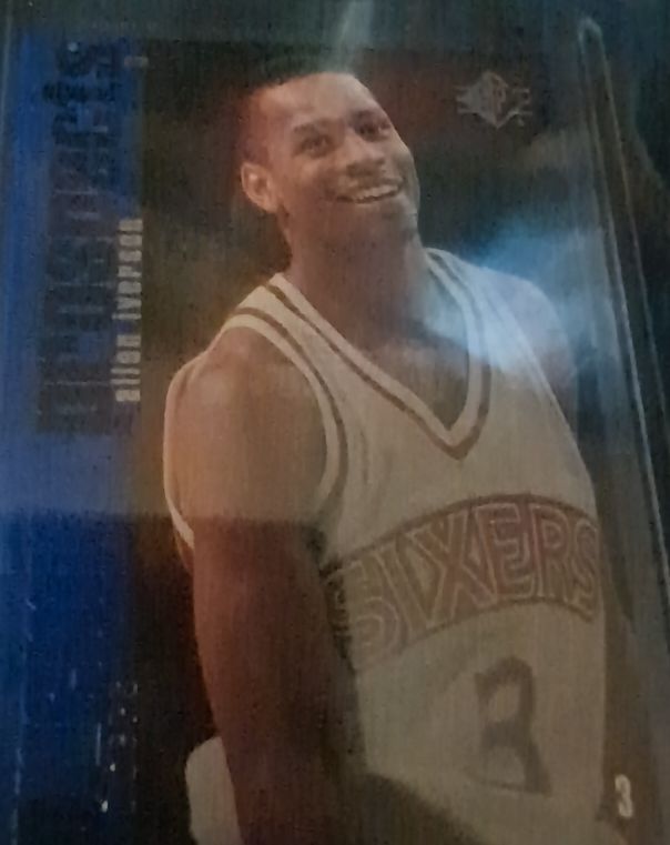 1996-97 Upper Deck SP #141 Allen Iverson Rookie Card — front