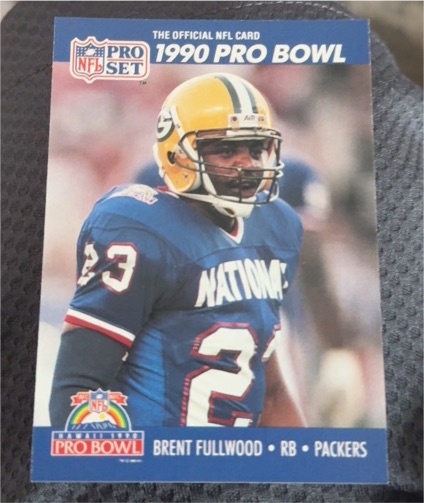 1990 Pro Set #390 Brent Fullwood — front