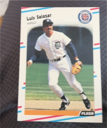 1988 Fleer Update #U-30 Luis Salazar — front
