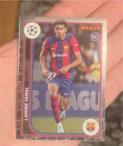 2023-24 Topps Merlin UEFA #27 Lamine Yamal — front