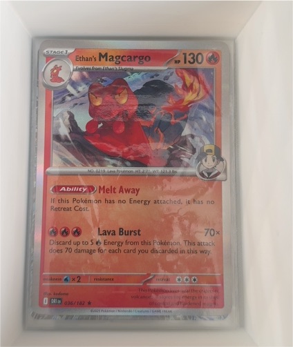 2023 Pokémon Destined Rivals #036 Ethan's Magcargo — front
