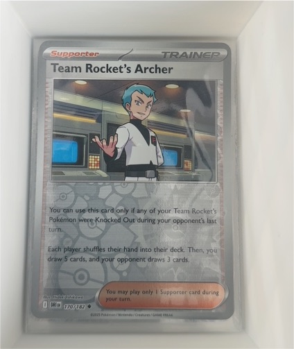 2025 Pokémon SV10 Destined Rivals #170 Team Rocket's Archer — front