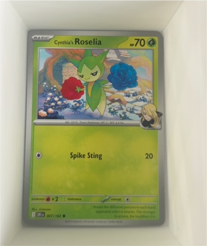 2025 Pokémon Destined Rivals #007 Cynthia's Roselia — front
