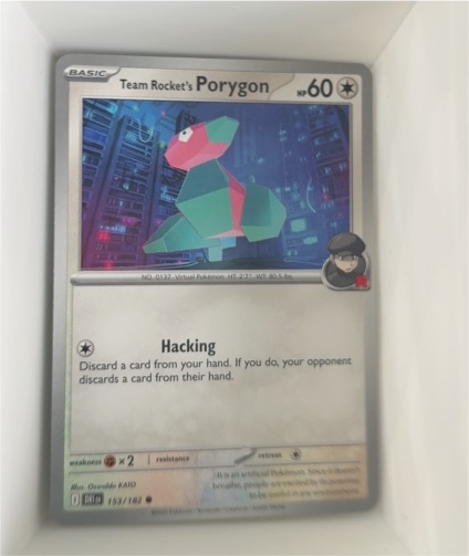 2025 Pokémon Destined Rivals #153 Team Rocket's Porygon — front