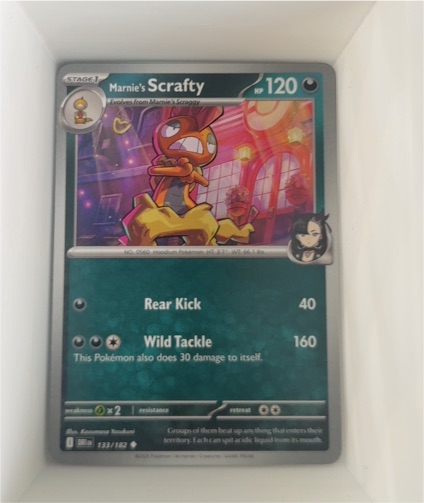 2025 Pokémon SV10: Destined Rivals #133 Marnie's Scrafty — front