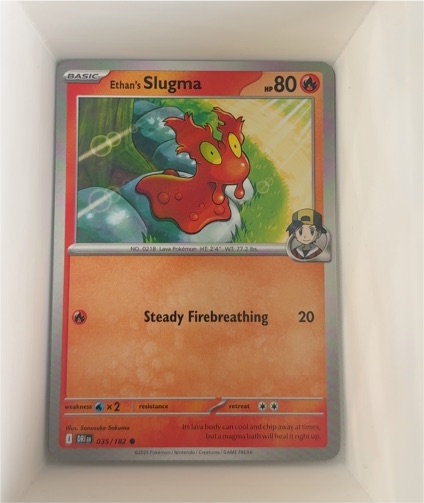 2025 Pokémon Destined Rivals #035 Ethan's Slugma — front