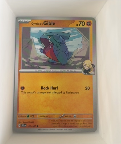 2025 Pokémon SV Destined Rivals #102 Cynthia's Gible — front
