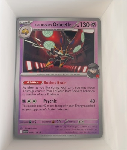 2025 Pokémon SV10: Destined Rivals #089 Team Rocket's Orbeetle — front