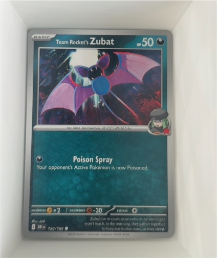 2023 Pokémon Scarlet & Violet Destined Rivals #120 Team Rocket's Zubat — front