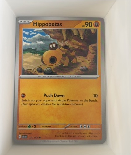 2025 Pokémon Destined Rivals #105 Hippopotas — front