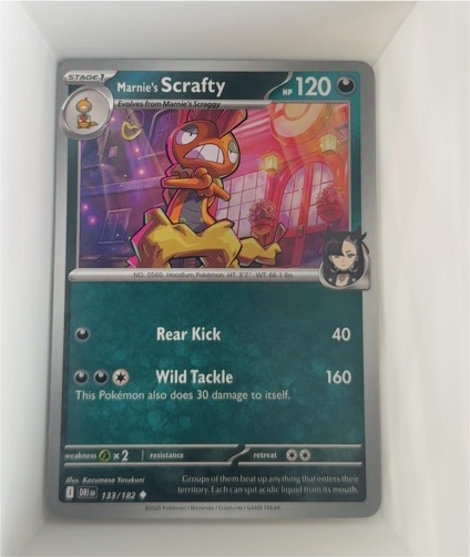 2025 Pokémon SV10: Destined Rivals #133 Marnie's Scrafty — front
