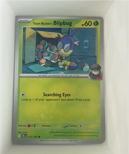 2025 Pokémon Destined Rivals #015 Team Rocket's Blipbug — front