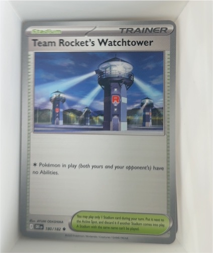 2025 Pokémon SV10 Destined Rivals #180 Team Rocket's Watchtower — front