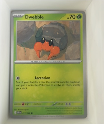 2023 Pokémon Scarlet & Violet Destined Rivals #011 Dwebble — front