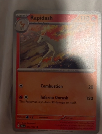 2024 Pokémon S&V Temporal Forces #27 Rapidash — front