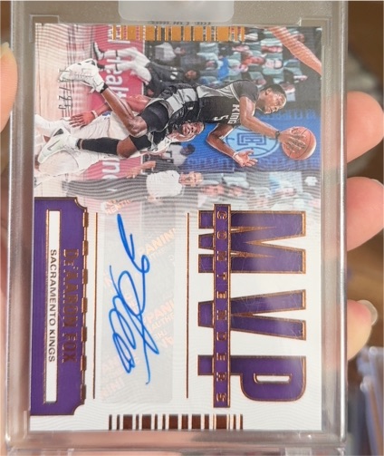 2020 Panini Contenders MVP #MVP-DF De'Aaron Fox — front