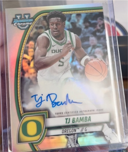 2024-25 Bowman University Chrome #74 TJ Bamba — front