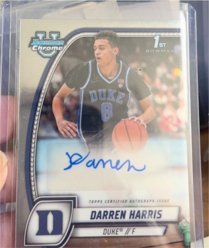 2024 Bowman Chrome University #18 Darren Harris — front