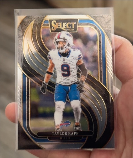 2024 Panini Select #195 Taylor Rapp Premier Level Silver Prizm — front