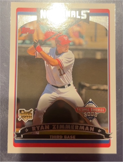 2006 Topps National Baseball Card Day #T3 Ryan Zimmerman — front