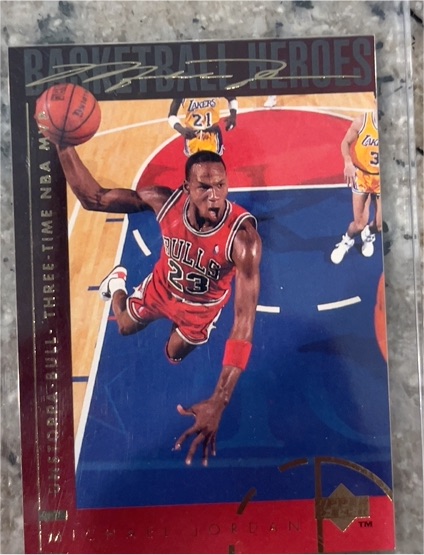 1994-95 Upper Deck #40 Michael Jordan Basketball Heroes — front