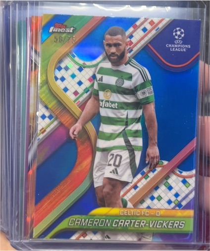 2024-25 Topps Finest UEFA Club Competitions #140 Cameron Carter-Vickers — front