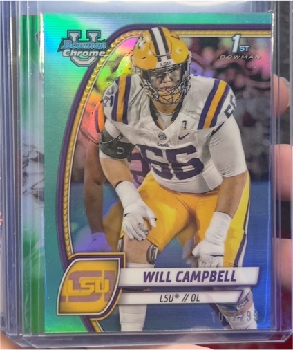 2024 Bowman Chrome University #181 Will Campbell — front