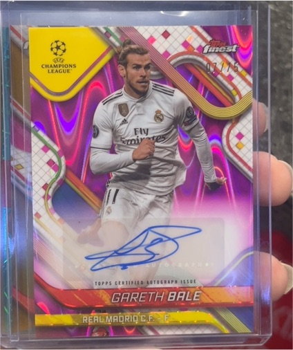 2024-25 Topps Finest UEFA #BA-GB Gareth Bale — front