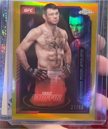 2025 Topps Chrome UFC Mission Control #MCL-12 Forrest Griffin — front