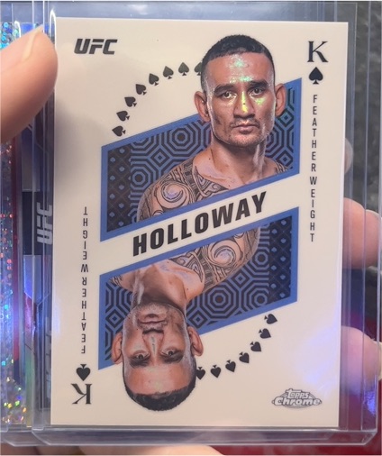 2025 Topps Chrome UFC #KAQ-4 Max Holloway Kings And Queens — front