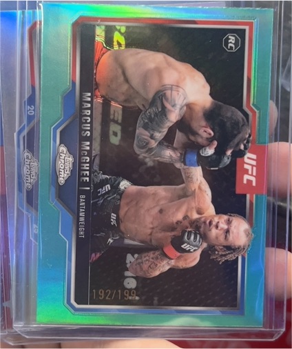 2025 Topps Chrome UFC #192 Marcus McGhee — front