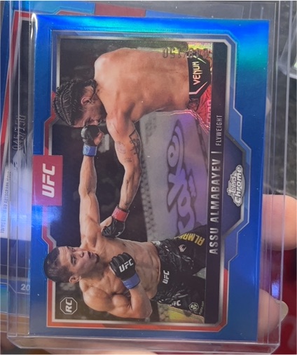2025 Topps Chrome UFC #034 Assu Almabayev — front