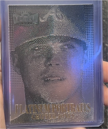 1997 Skybox Metal Universe Platinum Portraits #5 Chipper Jones — front