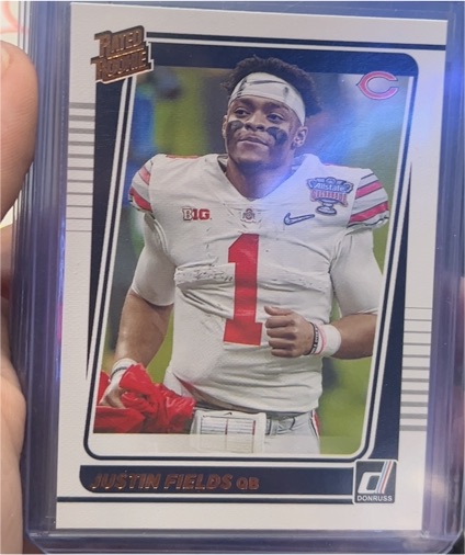 2021 Donruss Rated Rookie Portrait #253 Justin Fields — front