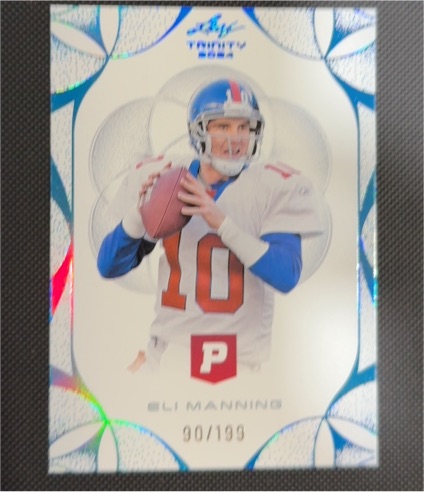 2024 Leaf Trinity #90 Eli Manning — front