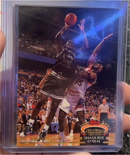 1992-93 Topps Stadium Club #201 Shaquille O'Neal Members Choice Rookie — front
